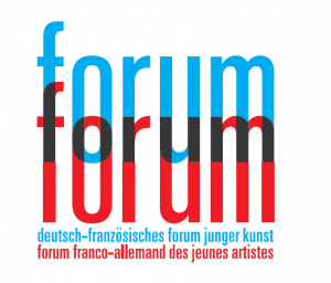 Blaues Forum-Icon symbolisiert Lernen und persönliche Entwicklung